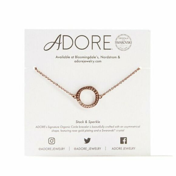 Adore by Swarovski 6inch Organic Circle Bracelet - Picture 1 of 4